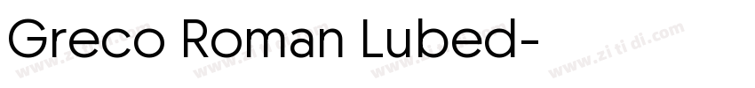 Greco Roman Lubed字体转换